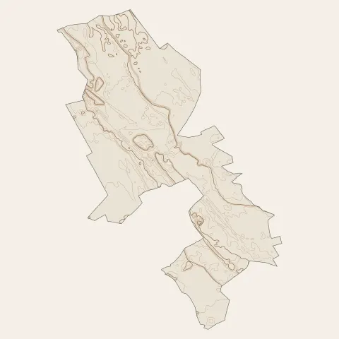 Saint-Louis : courbes de niveau