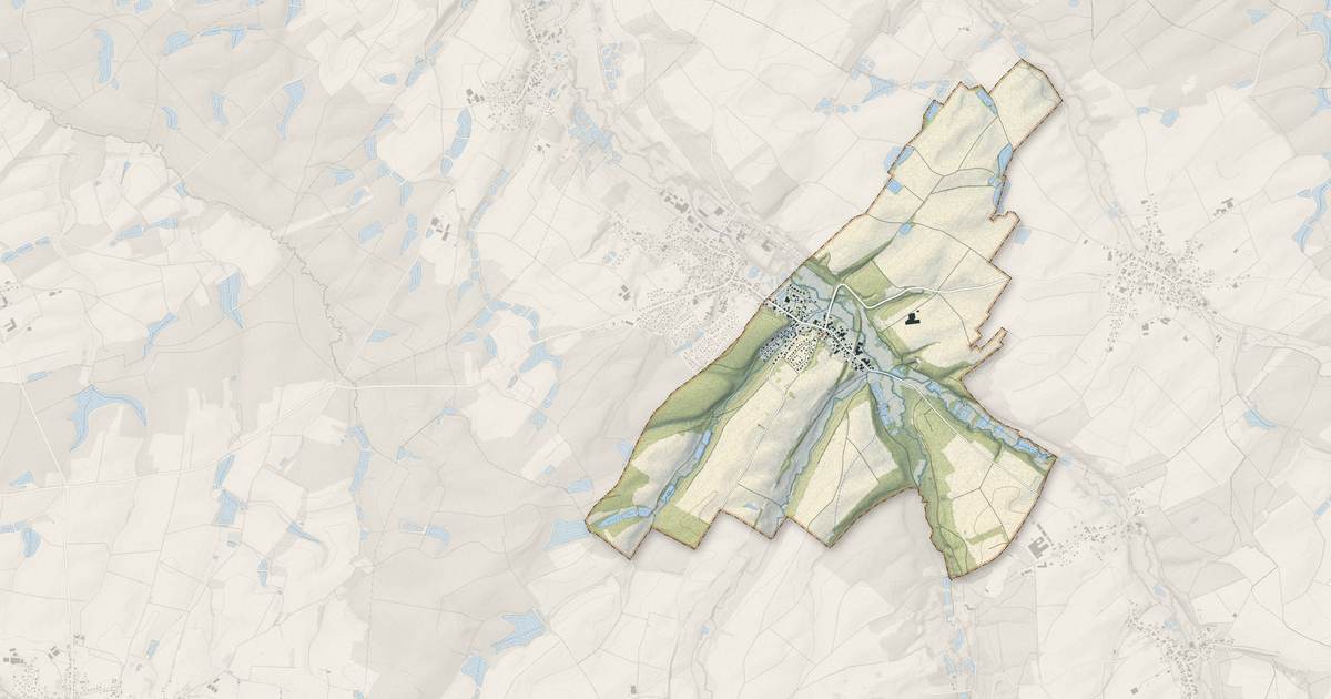 Portrait cartographique de Seppois-le-Haut : relief, eau, forêts, bâti et voies, calculés à partir des données de l'IGN