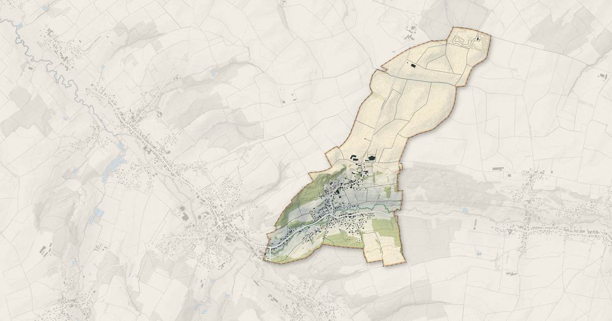 Portrait cartographique de Steinsoultz : relief, eau, forêts, bâti et voies, calculés à partir des données de l'IGN