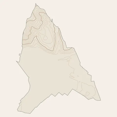 Vieux-Thann : courbes de niveau