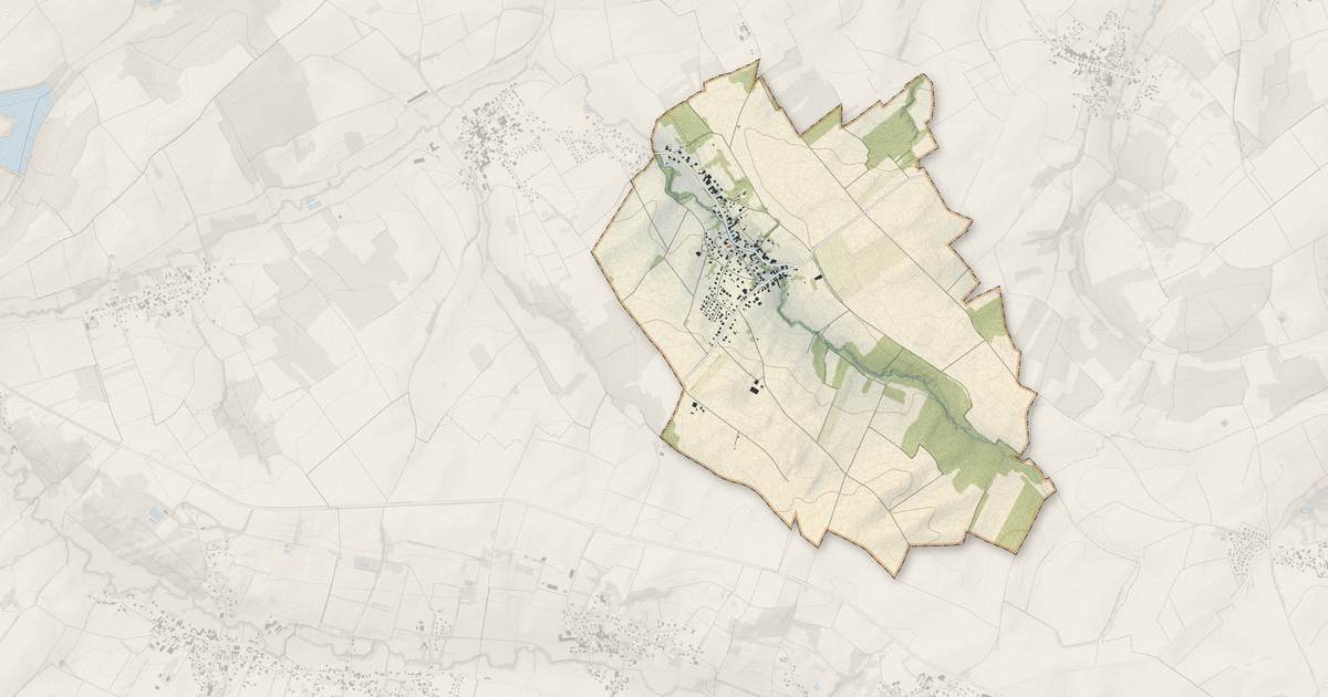 Portrait cartographique de Zaessingue : relief, eau, forêts, bâti et voies, calculés à partir des données de l'IGN