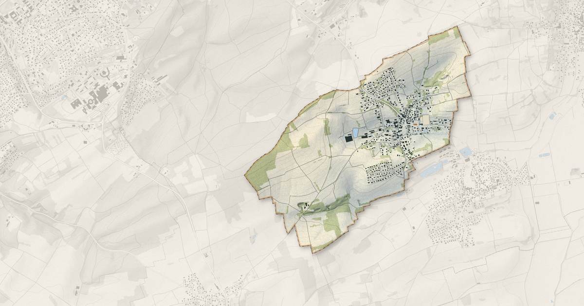 Portrait cartographique de Zimmersheim : relief, eau, forêts, bâti et voies, calculés à partir des données de l'IGN