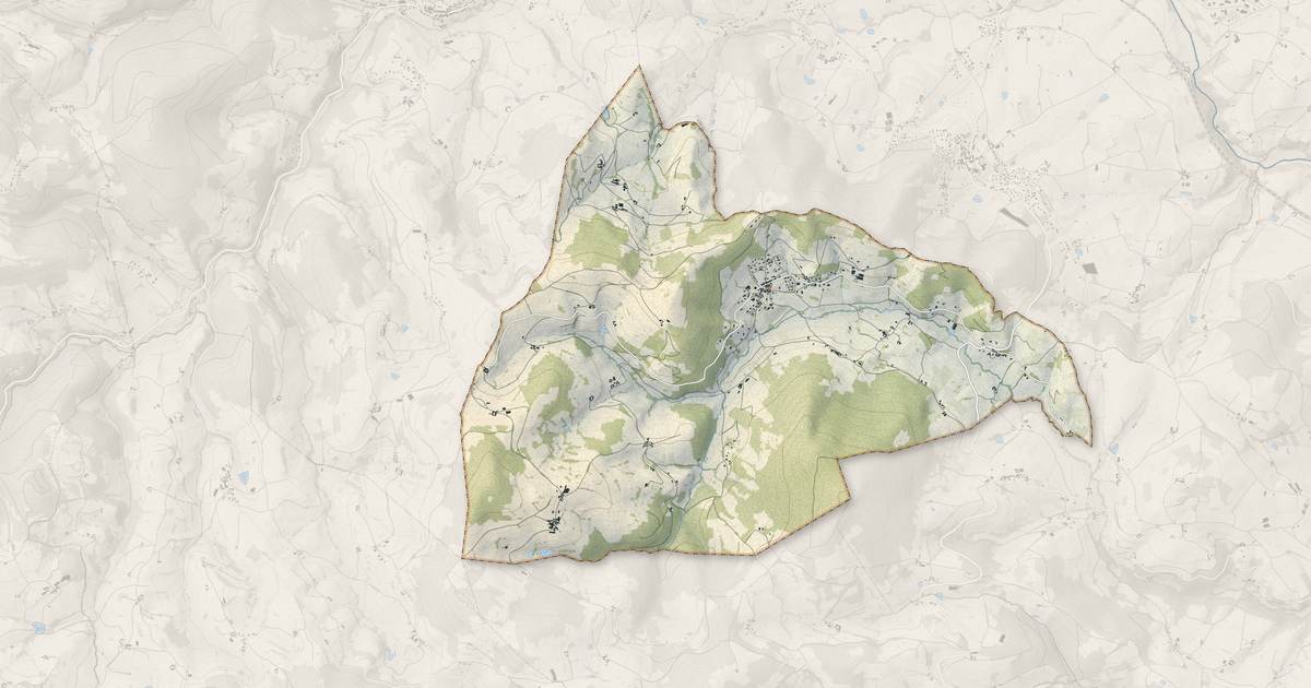 Portrait cartographique de Ancy : relief, eau, forêts, bâti et voies, calculés à partir des données de l'IGN