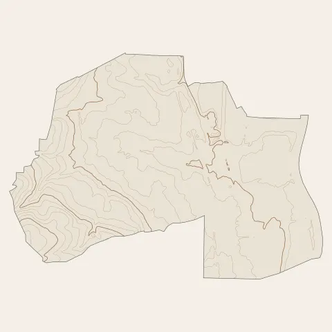 Arnas : courbes de niveau