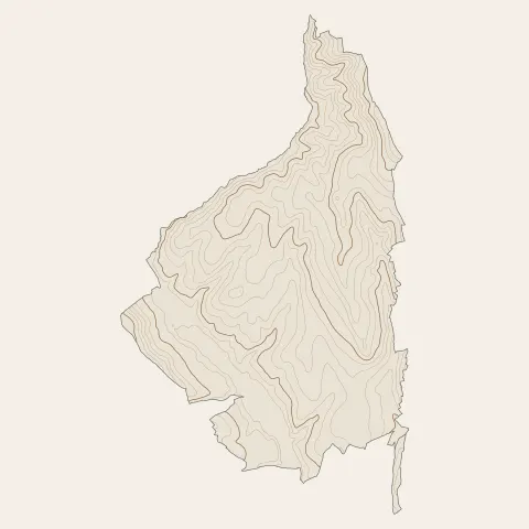 Val d'Oingt : courbes de niveau