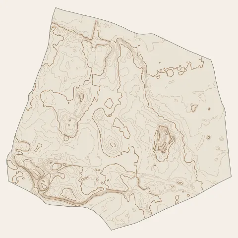 Bron : courbes de niveau
