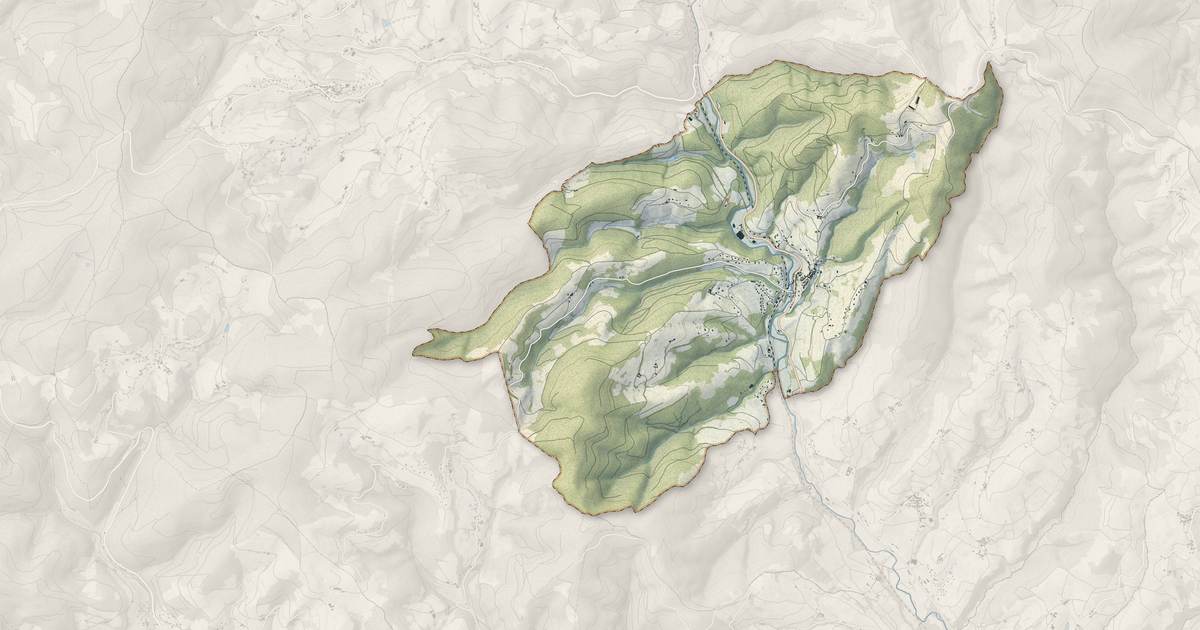 Portrait cartographique de Chamelet : relief, eau, forêts, bâti et voies, calculés à partir des données de l'IGN