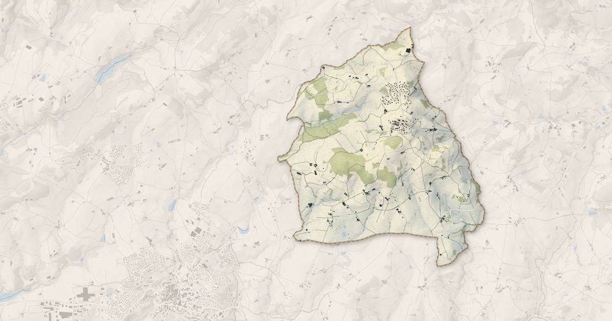Portrait cartographique de La Chapelle-sur-Coise : relief, eau, forêts, bâti et voies, calculés à partir des données de l'IGN
