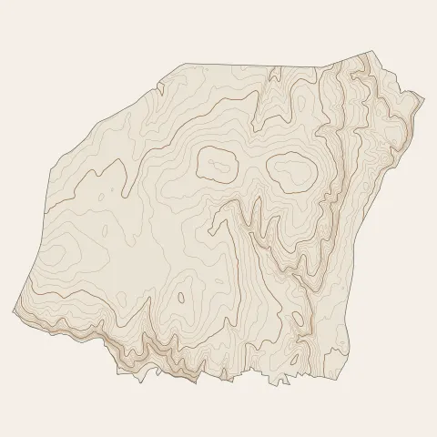 Chaponost : courbes de niveau