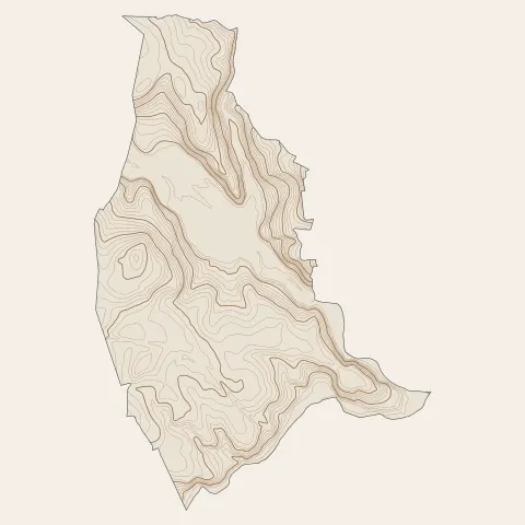 Châtillon : courbes de niveau