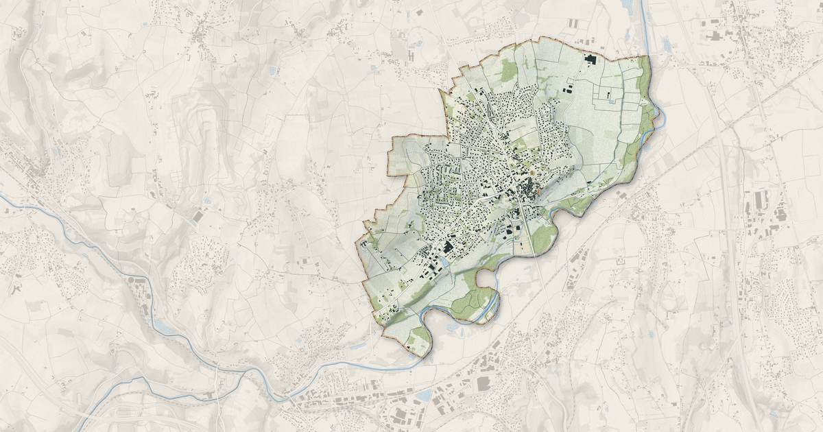 Portrait cartographique de Chazay-d'Azergues : relief, eau, forêts, bâti et voies, calculés à partir des données de l'IGN