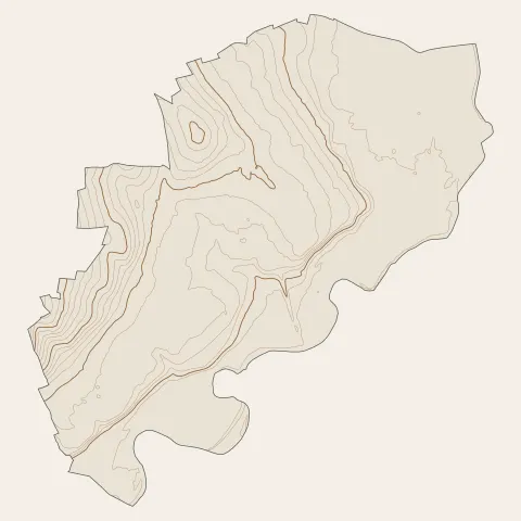 Chazay-d'Azergues : courbes de niveau
