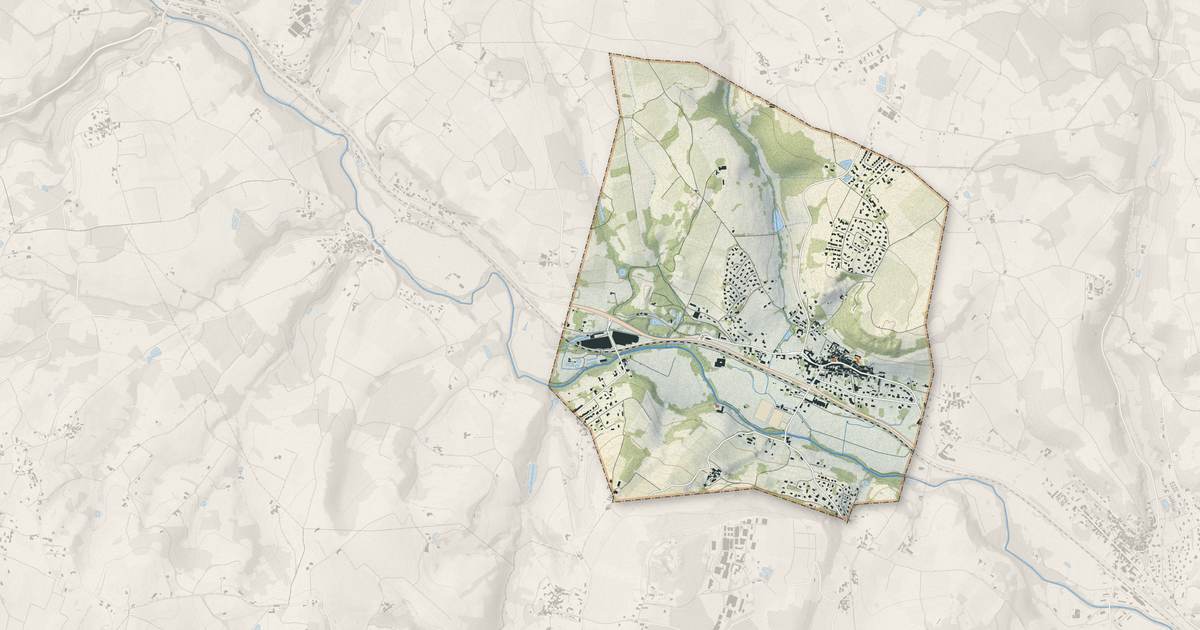 Portrait cartographique de Chessy : relief, eau, forêts, bâti et voies, calculés à partir des données de l'IGN