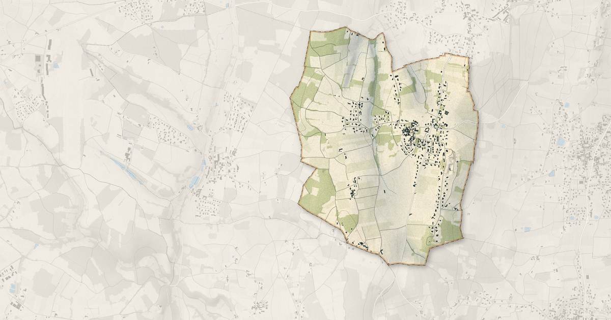 Portrait cartographique de Marcy : relief, eau, forêts, bâti et voies, calculés à partir des données de l'IGN