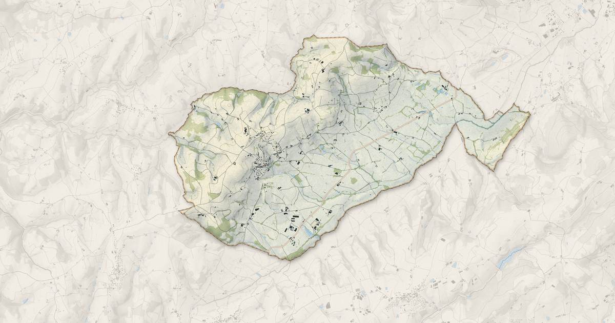 Portrait cartographique de Meys : relief, eau, forêts, bâti et voies, calculés à partir des données de l'IGN