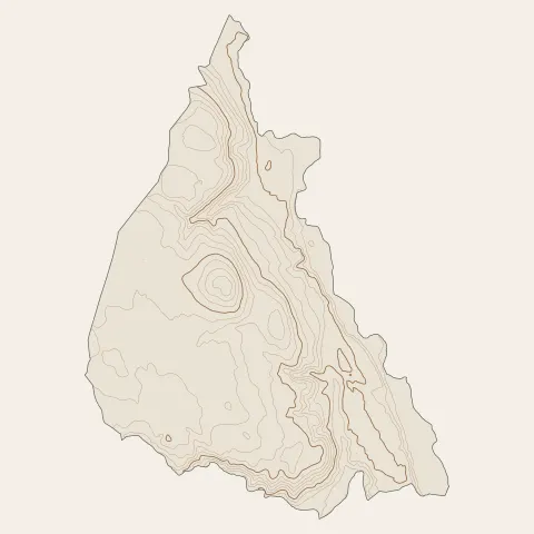Montagny : courbes de niveau