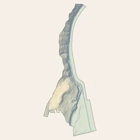 La Mulatière : relief