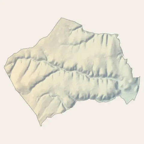 Orliénas : relief