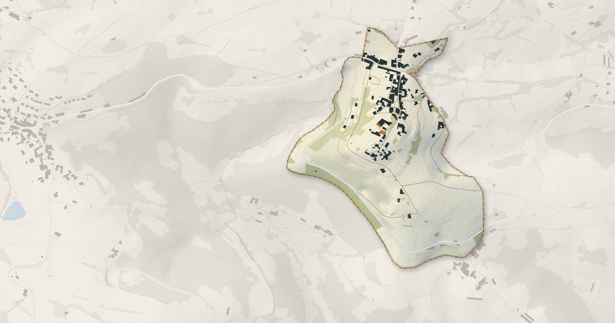 Portrait cartographique de Riverie : relief, eau, forêts, bâti et voies, calculés à partir des données de l'IGN