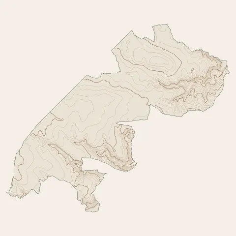 Beauvallon : courbes de niveau