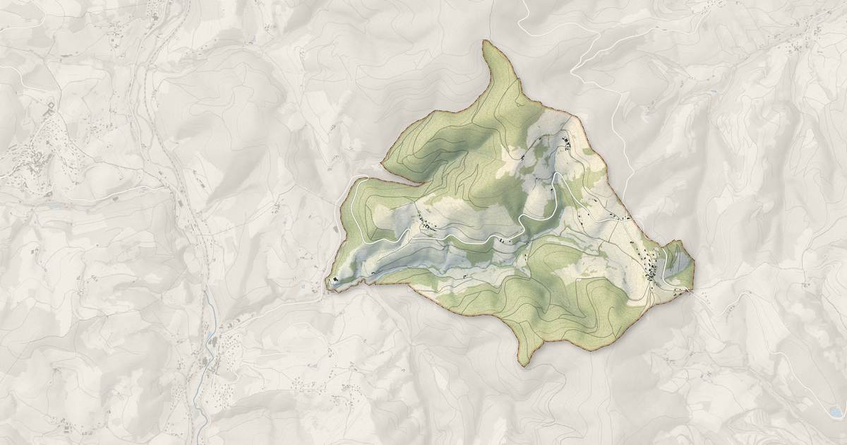 Portrait cartographique de Saint-Cyr-le-Chatoux : relief, eau, forêts, bâti et voies, calculés à partir des données de l'IGN