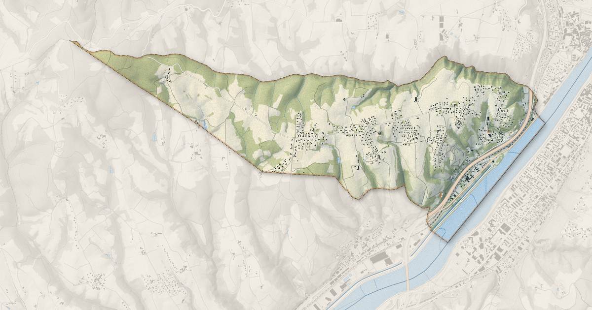Portrait cartographique de Saint-Cyr-sur-le-Rhône : relief, eau, forêts, bâti et voies, calculés à partir des données de l'IGN