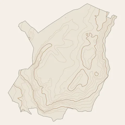 Sainte-Foy-lès-Lyon : courbes de niveau