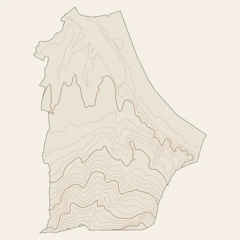 Saint-Germain-au-Mont-d'Or : courbes de niveau