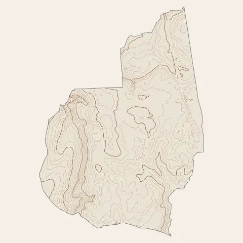 Montanay : courbes de niveau