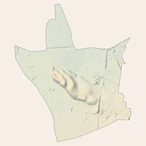 Pusignan : relief