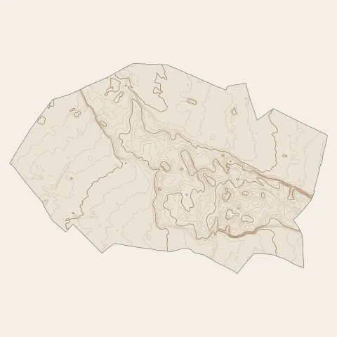 Saint-Priest : courbes de niveau