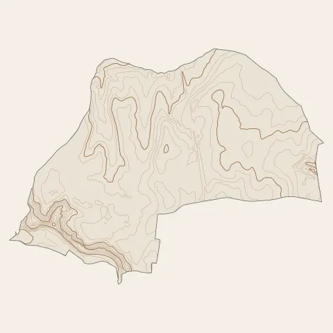 Sathonay-Village : courbes de niveau