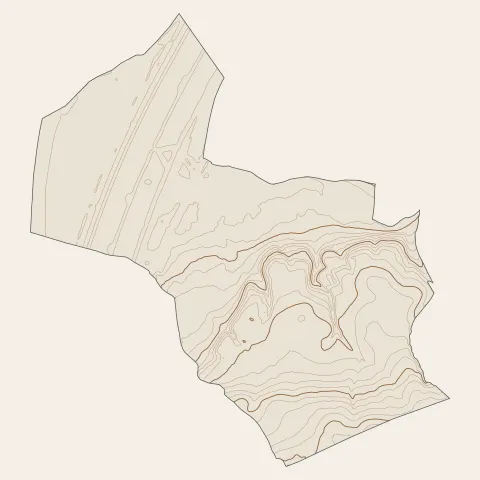 Sérézin-du-Rhône : courbes de niveau