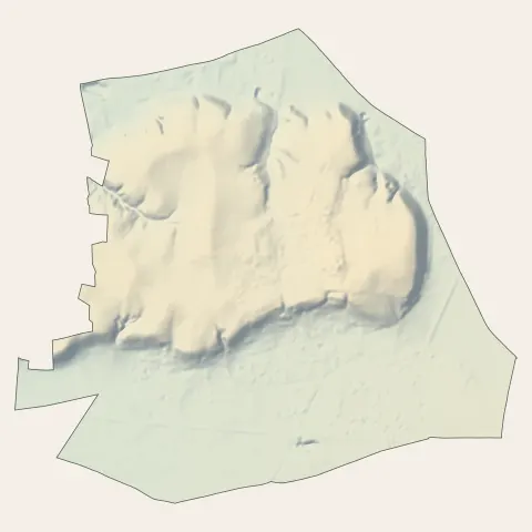 Toussieu : relief