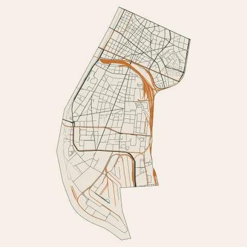 Lyon 7e Arrondissement : voies
