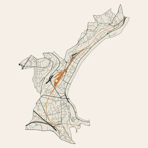 Lyon 9e Arrondissement : voies