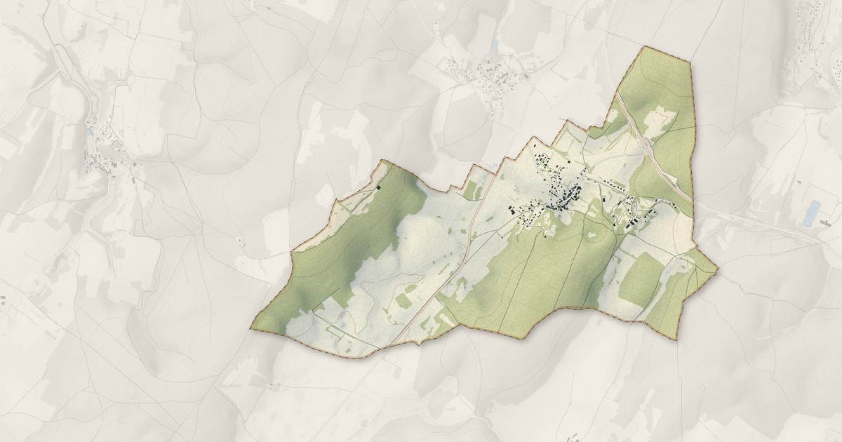 Portrait cartographique de Andelarrot : relief, eau, forêts, bâti et voies, calculés à partir des données de l'IGN