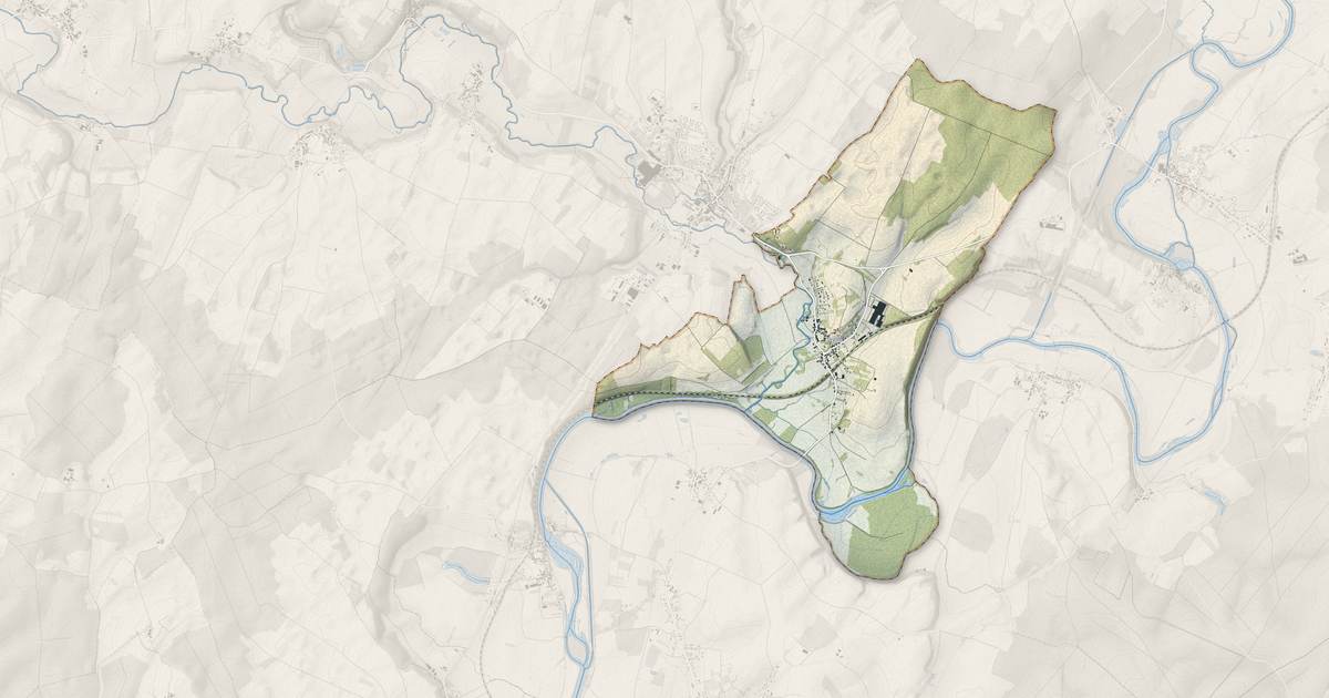 Portrait cartographique de Autet : relief, eau, forêts, bâti et voies, calculés à partir des données de l'IGN