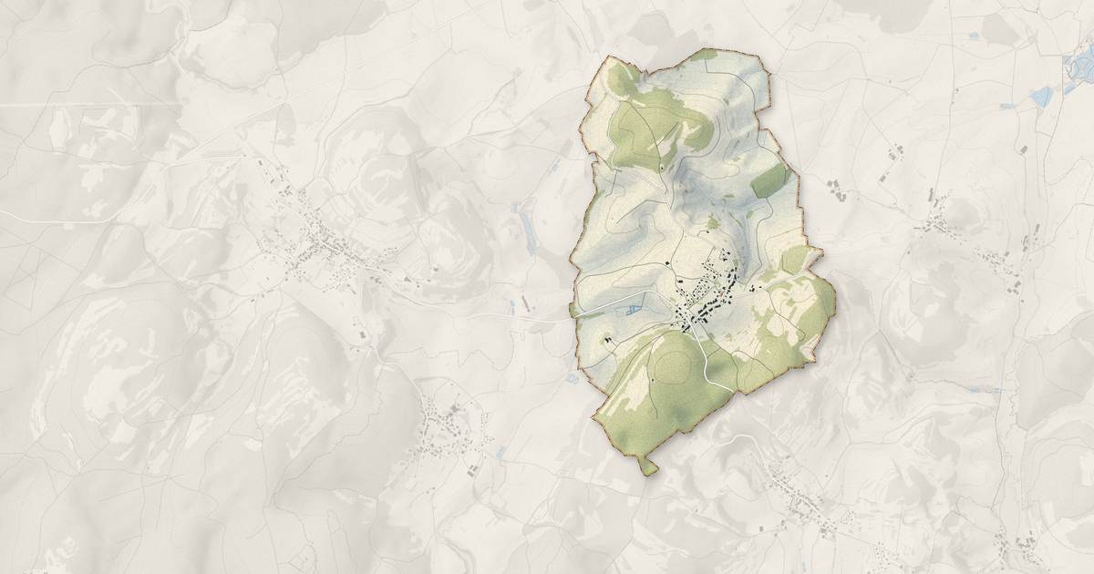Portrait cartographique de Autrey-lès-Cerre : relief, eau, forêts, bâti et voies, calculés à partir des données de l'IGN