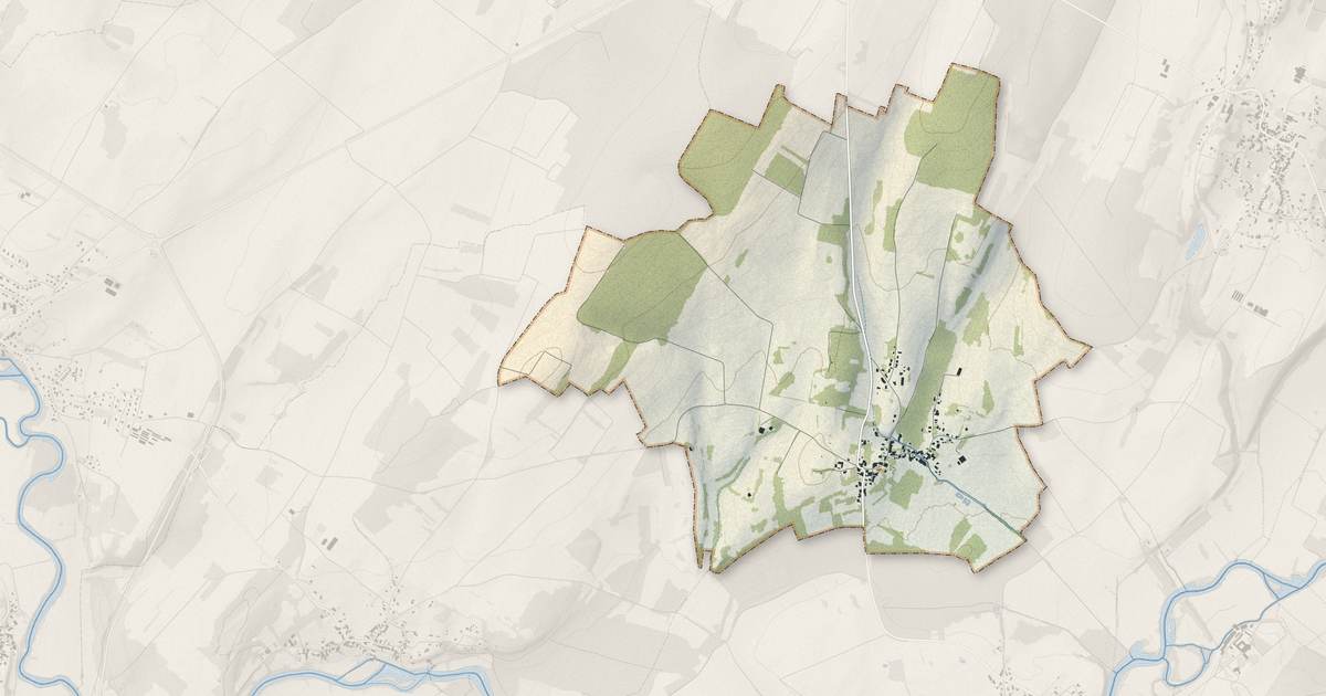 Portrait cartographique de Bard-lès-Pesmes : relief, eau, forêts, bâti et voies, calculés à partir des données de l'IGN