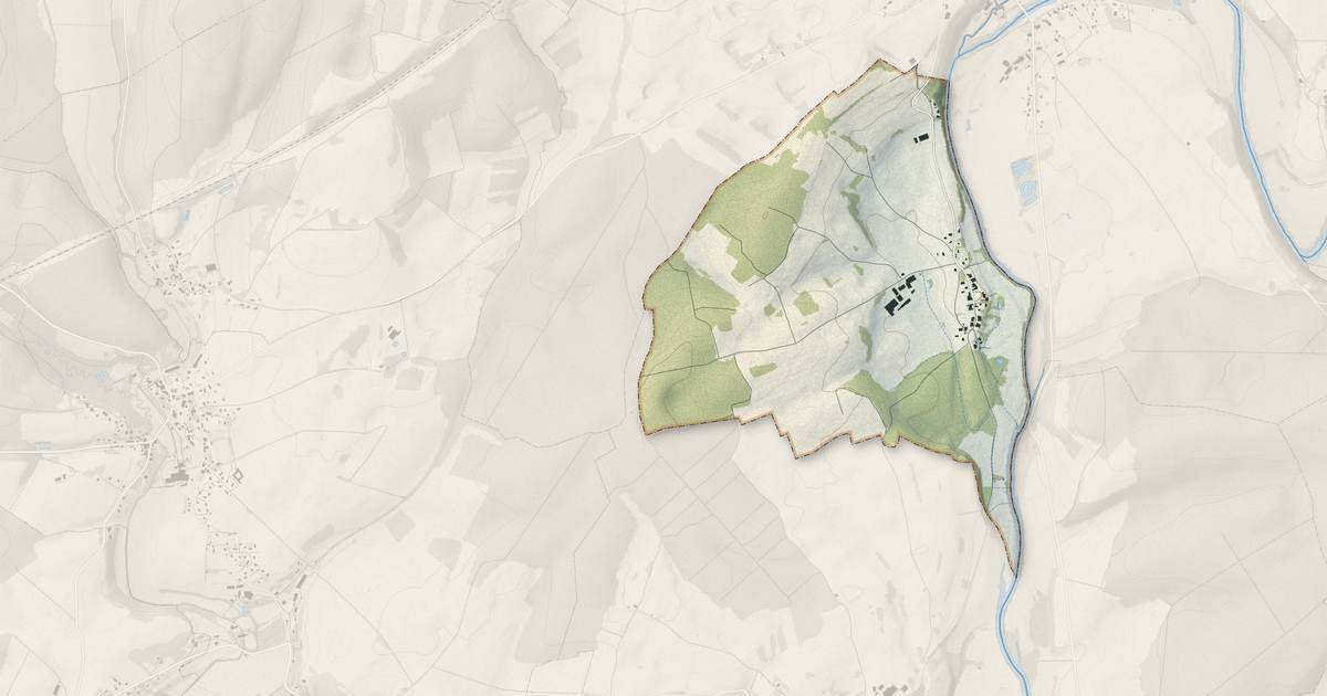 Portrait cartographique de Besnans : relief, eau, forêts, bâti et voies, calculés à partir des données de l'IGN