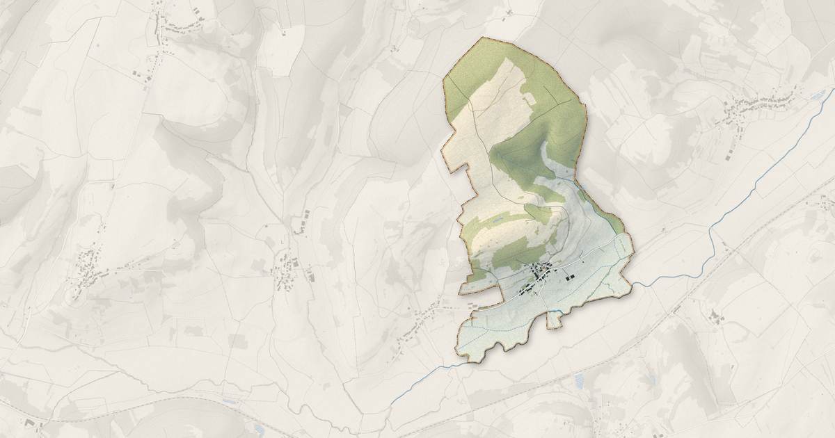 Portrait cartographique de Betoncourt-sur-Mance : relief, eau, forêts, bâti et voies, calculés à partir des données de l'IGN