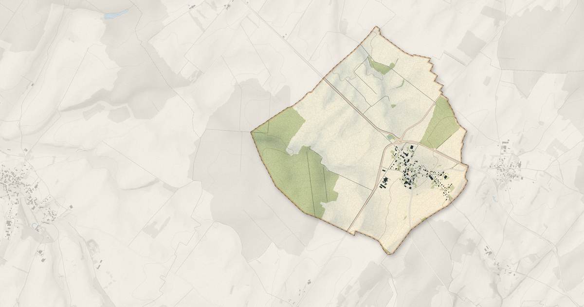 Portrait cartographique de Bonboillon : relief, eau, forêts, bâti et voies, calculés à partir des données de l'IGN