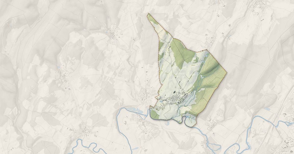 Portrait cartographique de Boulot : relief, eau, forêts, bâti et voies, calculés à partir des données de l'IGN