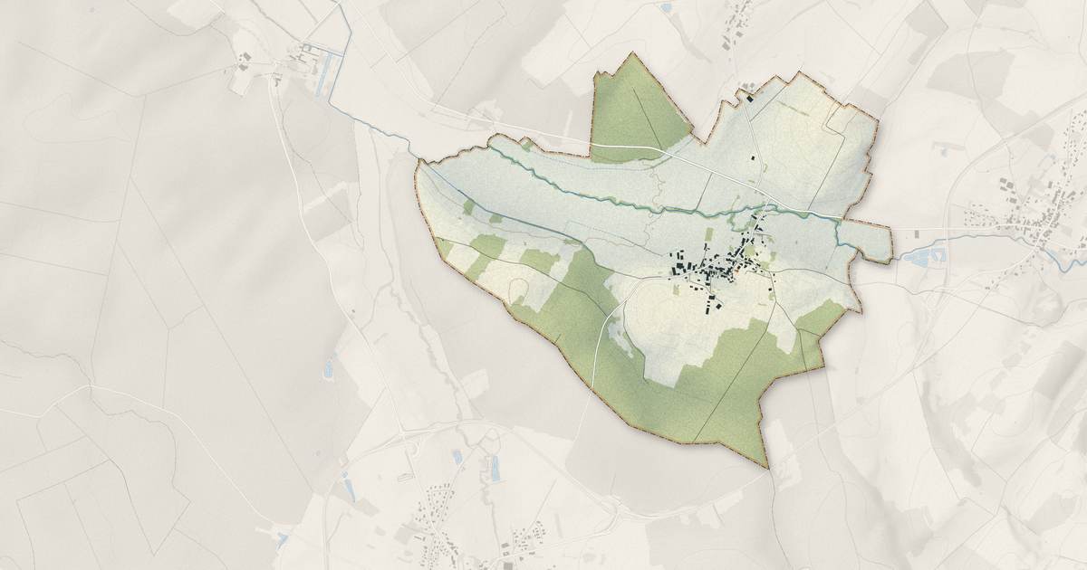 Portrait cartographique de Bourguignon-lès-la-Charité : relief, eau, forêts, bâti et voies, calculés à partir des données de l'IGN