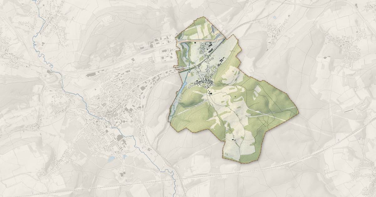 Portrait cartographique de Brevilliers : relief, eau, forêts, bâti et voies, calculés à partir des données de l'IGN