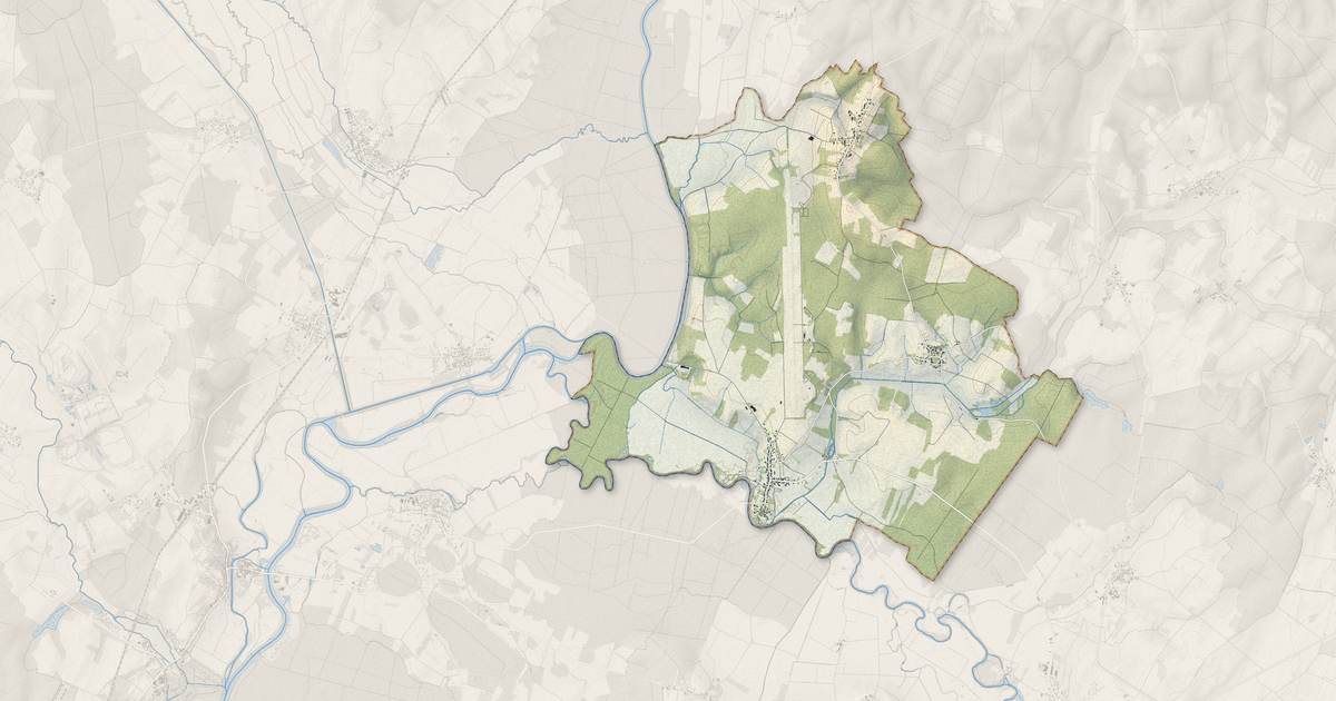Portrait cartographique de Broye-Aubigney-Montseugny : relief, eau, forêts, bâti et voies, calculés à partir des données de l'IGN