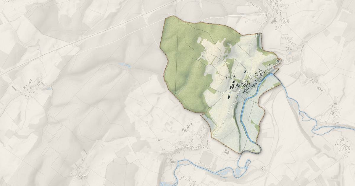 Portrait cartographique de Cenans : relief, eau, forêts, bâti et voies, calculés à partir des données de l'IGN