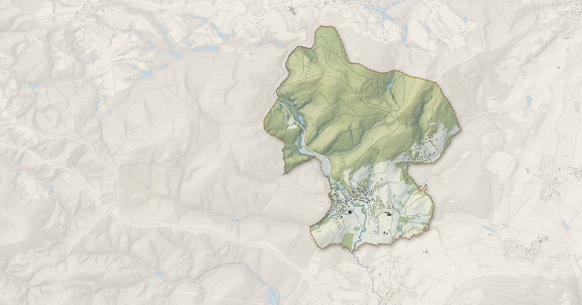 Portrait cartographique de Chagey : relief, eau, forêts, bâti et voies, calculés à partir des données de l'IGN