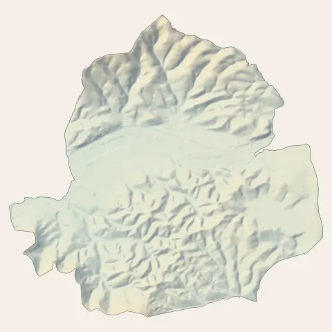 Champagney : relief